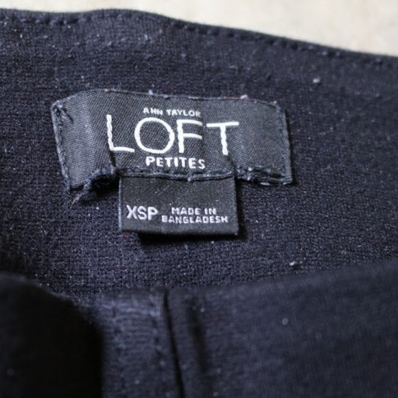 LOFT | Seamed Ponte Leggings - Black, Size XSP - Picture 11 of 16